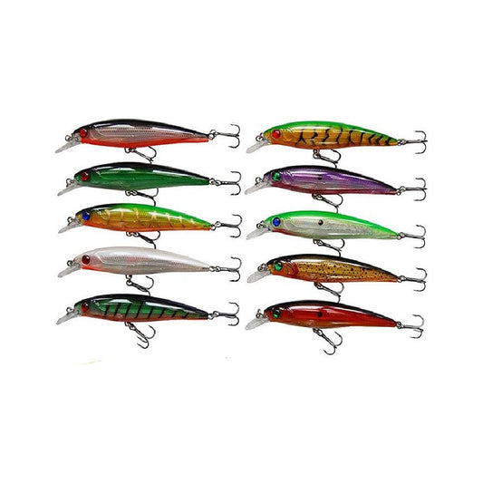 10pcs/lot 3D Fishing Eyes Laser Line Hard Minnow