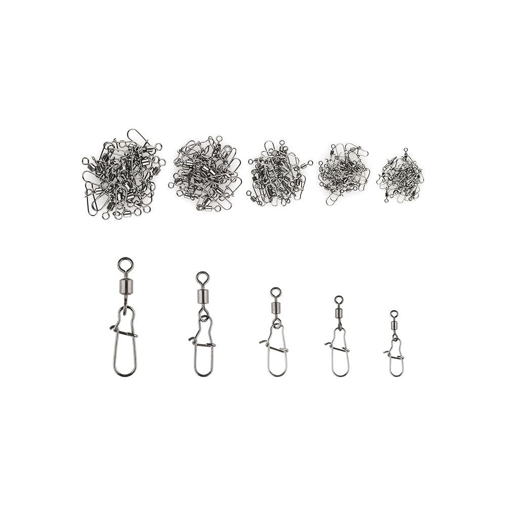 Delsen Pack of 100 Fishing Swivels