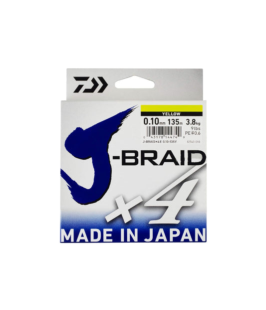 Daiwa J-Braid X4 Fishing Line Multi Colour 150m 15lb 0.15mm JB4E0.15-150MU