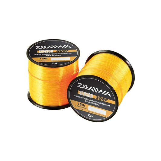 DAIWA SENSOR BULK SPOOL LINE COLOR - SURF ORANGE BREAKING STRAIN - 18lb